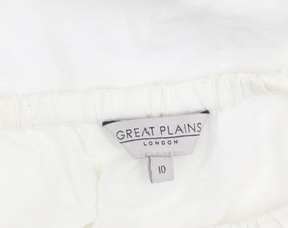 Womens UK Size 10 Great Plains White  Blouse