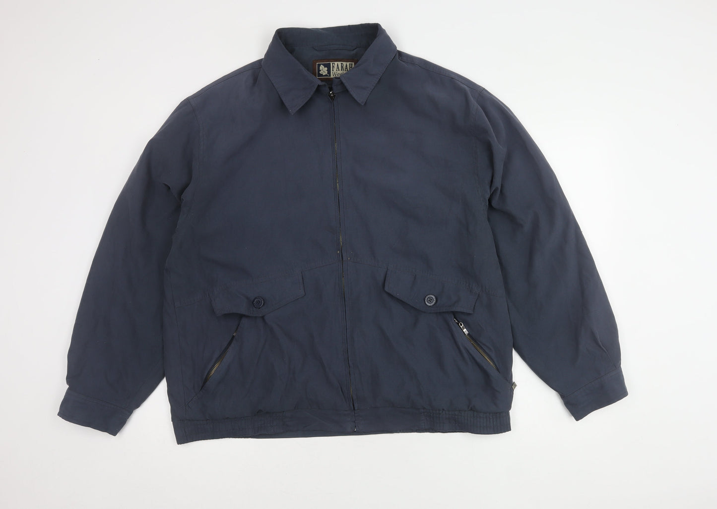Mens UK Size L Farah Blue Basic Jacket