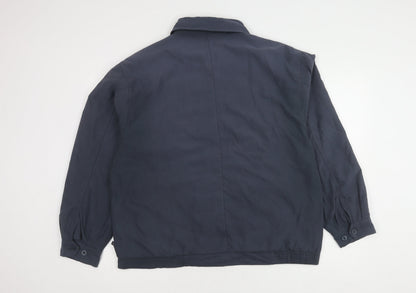 Mens UK Size L Farah Blue Basic Jacket