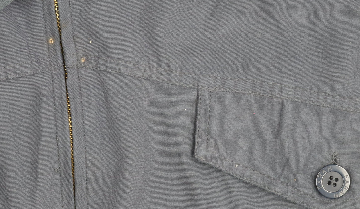 Mens UK Size L Farah Blue Basic Jacket