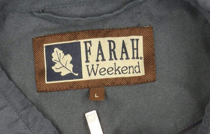 Mens UK Size L Farah Blue Basic Jacket