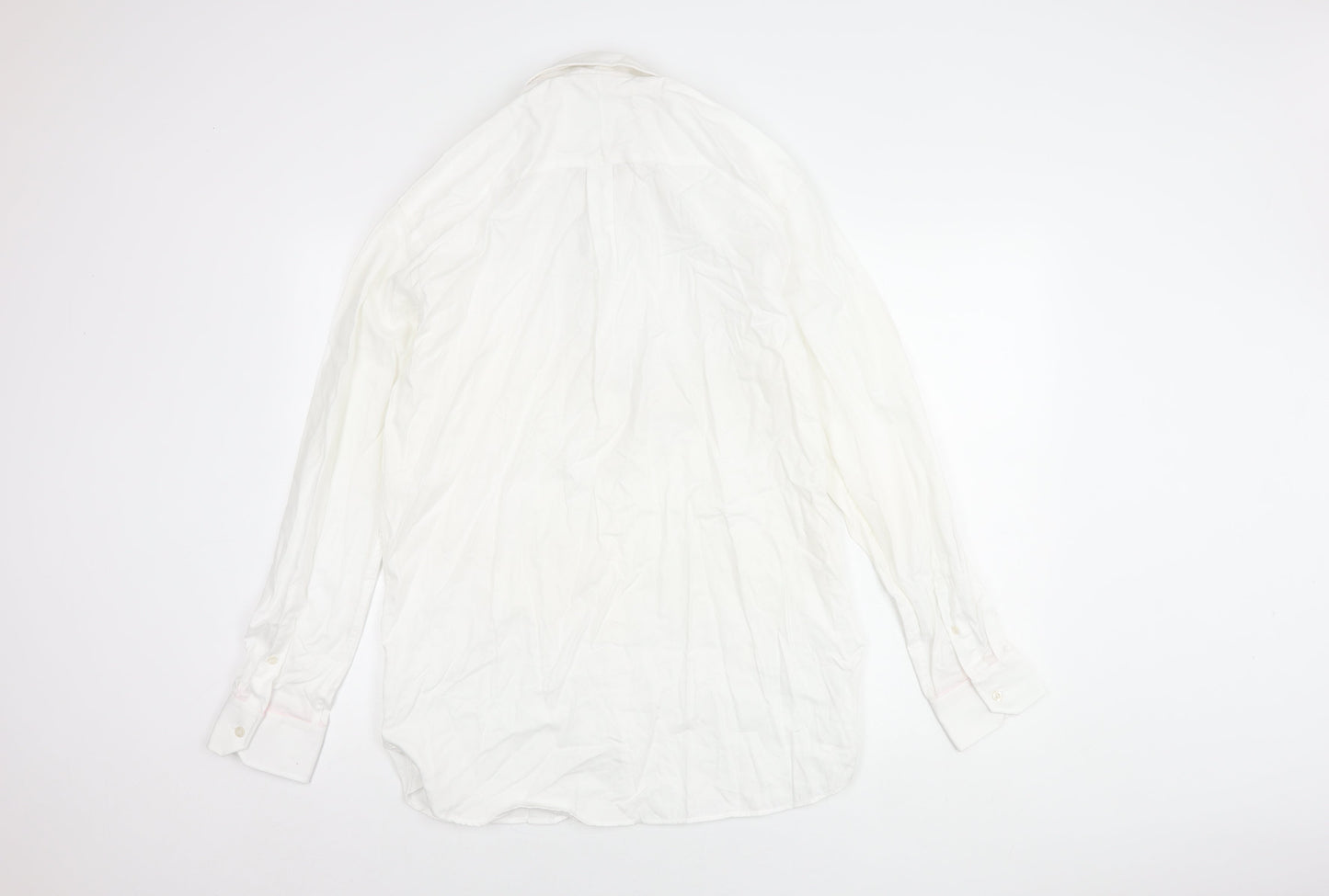 Howick Men's White Button-Up Shirt, Size 15.5