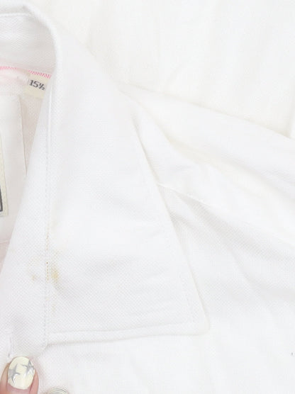 Howick Men's White Button-Up Shirt, Size 15.5