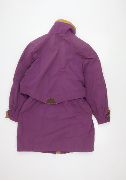 C&A Women's Purple Coat Size 10, Casual Mid-Length