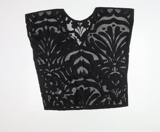 Womens UK Size M River Island Black Basic Blouse