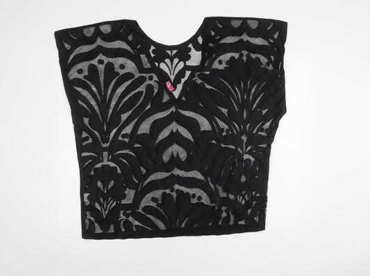 Womens UK Size M River Island Black Basic Blouse