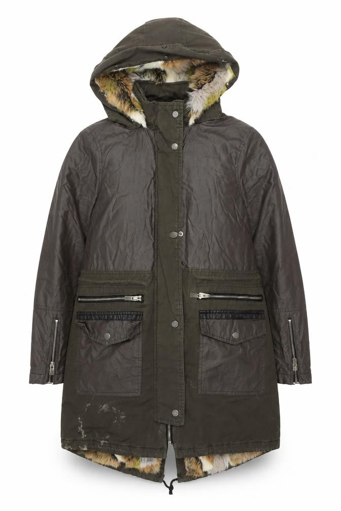 River Island Women's Brown Parka Size 10