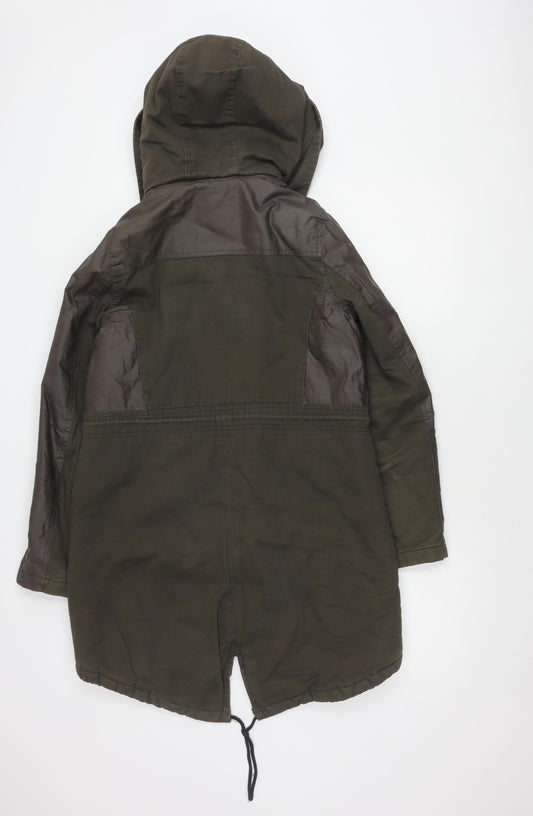 River Island Women's Brown Parka Size 10