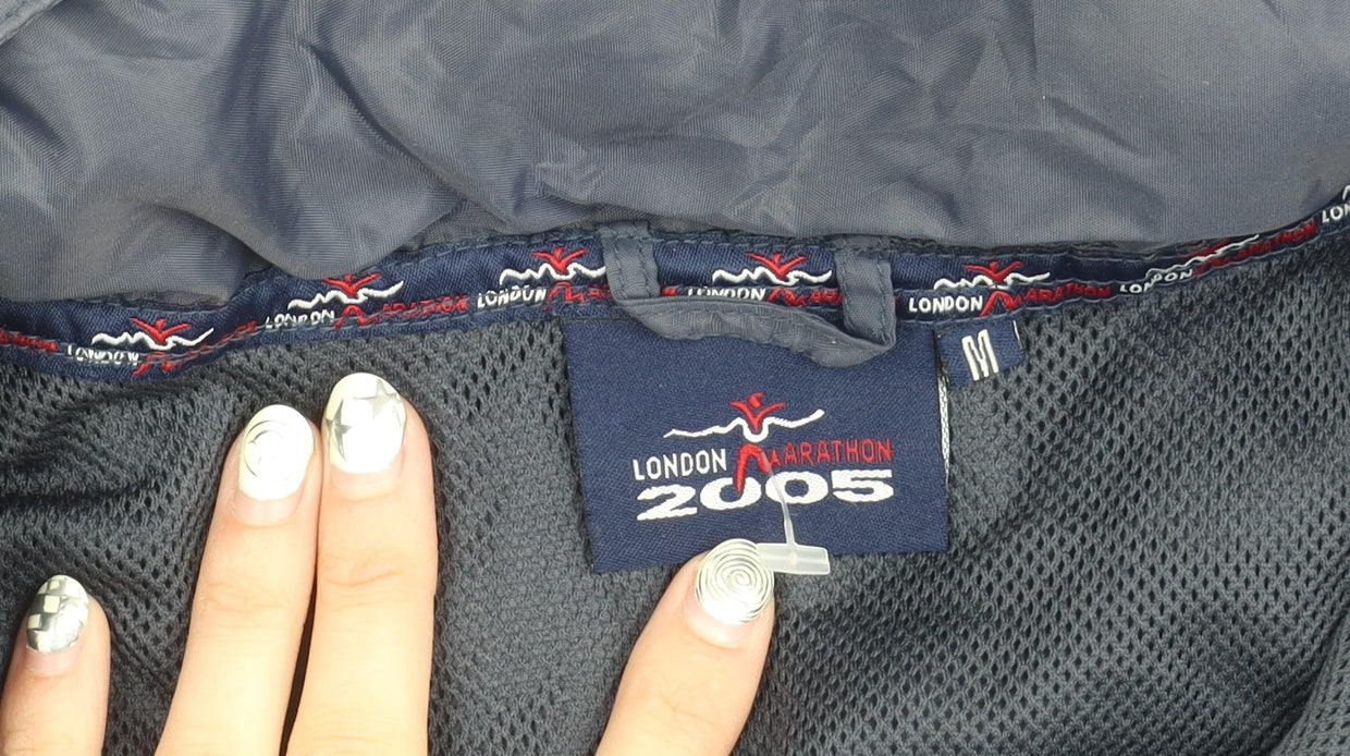 London Marathon 2005 Blue Windbreaker Jacket M