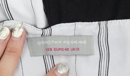 Womens UK Size 12 Dorothy Perkins Multicoloured Basic Blouse