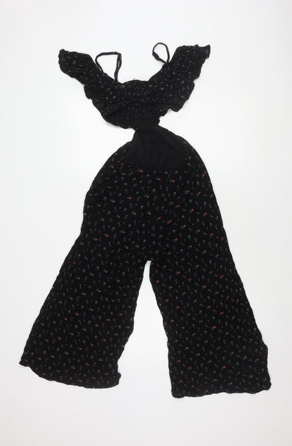 Kimchi Blue Women's Black Floral Jumpsuit XS