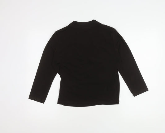 Basler Women's Black Wrap Top, Size 8, Elegant Style