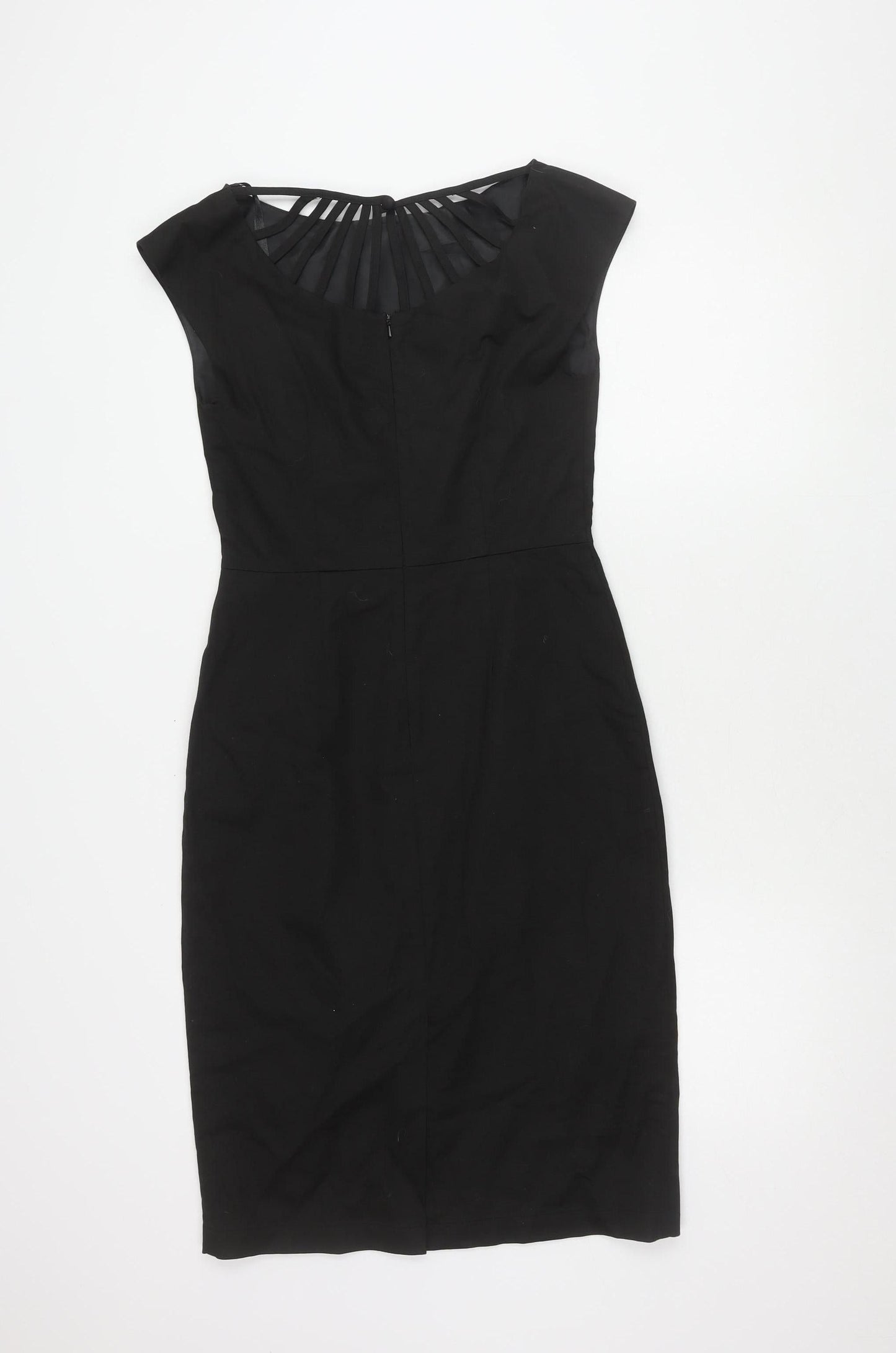 Laura Ashley Black Sheath Dress - Size 8, Classic Cocktail
