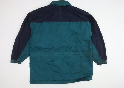 Mens UK Size XL Hijack Blue Windbreaker Coat