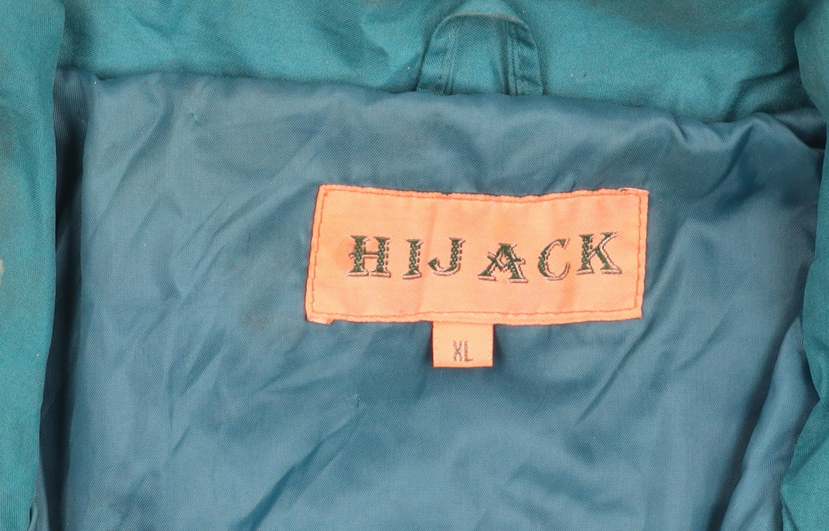 Mens UK Size XL Hijack Blue Windbreaker Coat