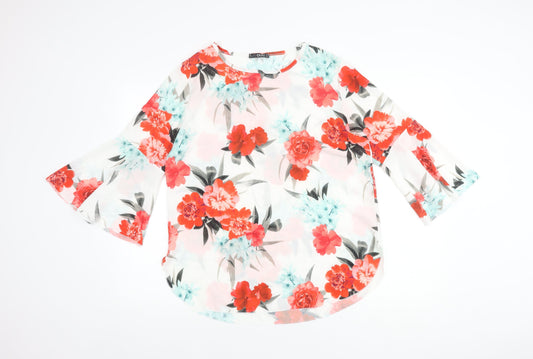 Quiz Multicoloured Floral Top Women 14 Casual