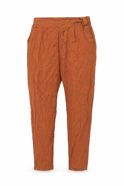 Esmaia Women's Brown Relaxed Trousers Size 10