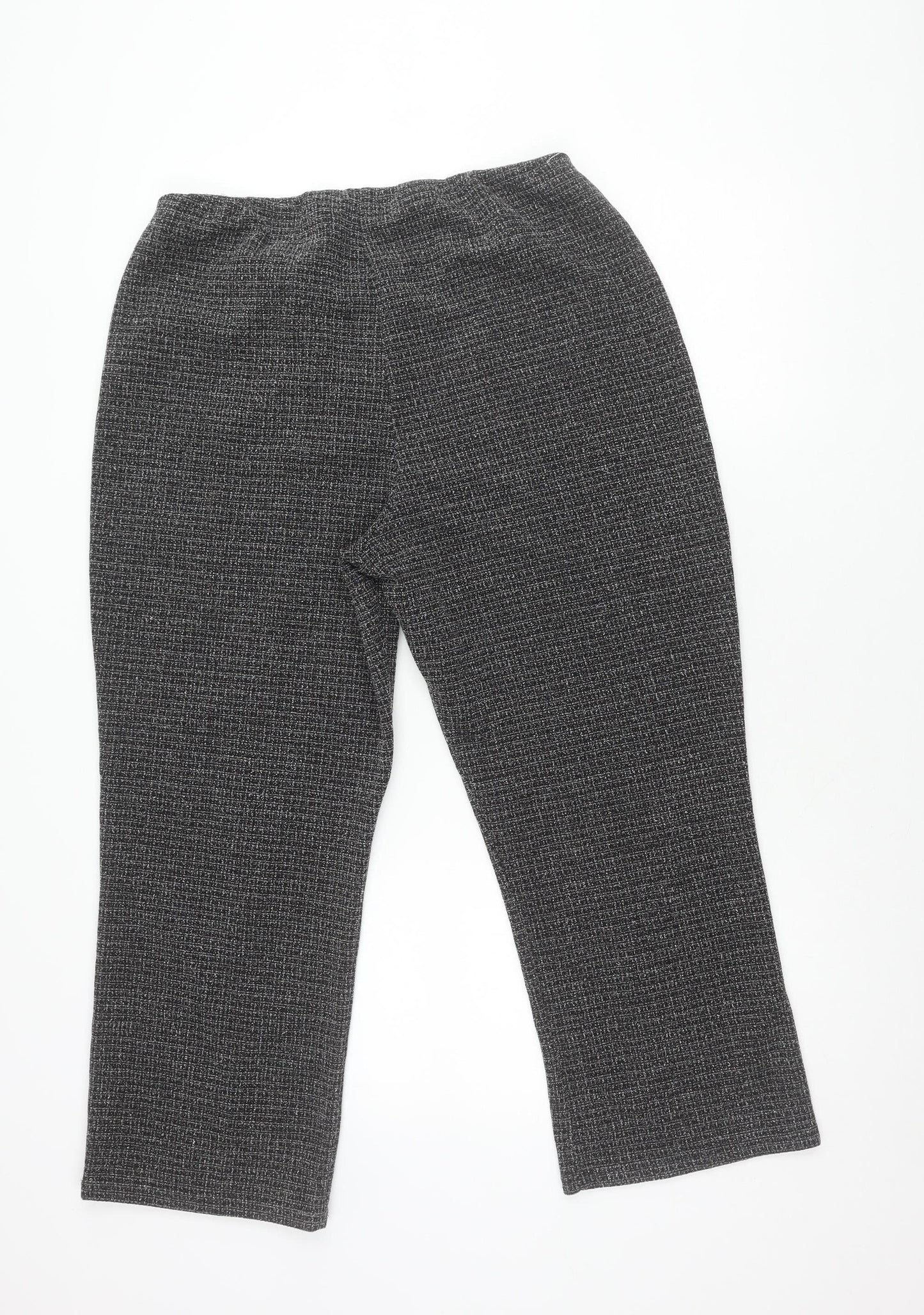 Bonmarché Women's Black Straight Leg Trousers Size 16
