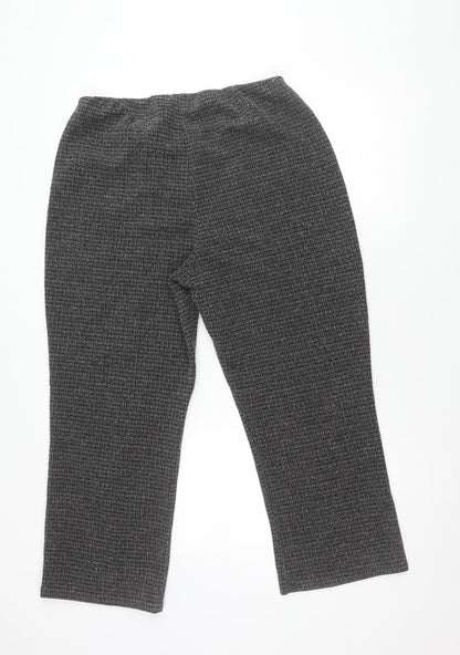 Bonmarché Women's Black Straight Leg Trousers Size 16