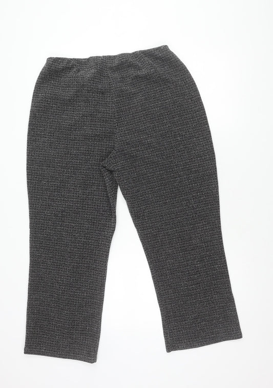 Bonmarché Women's Black Straight Leg Trousers Size 16