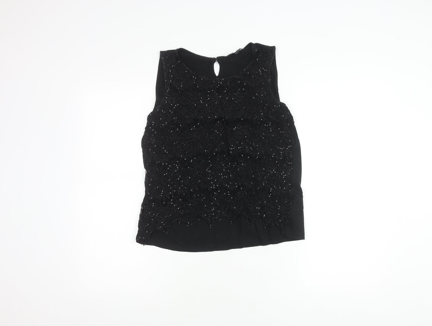 Womens UK Size 16 Dorothy Perkins Black Basic Blouse