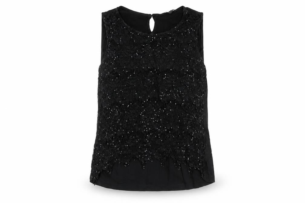 Womens UK Size 16 Dorothy Perkins Black Basic Blouse
