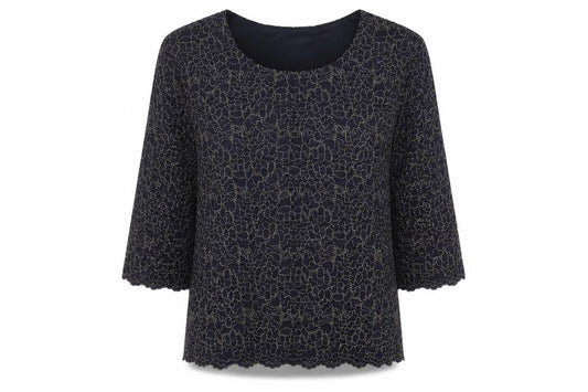 Womens UK Size 16 Eastex Black Basic Blouse