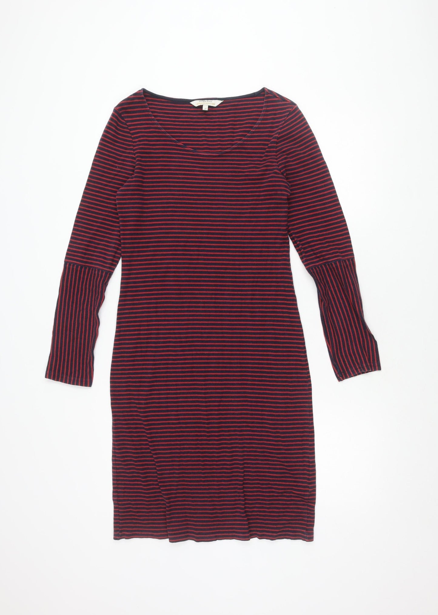 People Tree Women's Multicoloured Striped Dress Size 12