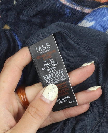 Marks and Spencer Floral A-Line Skirt - Size 10