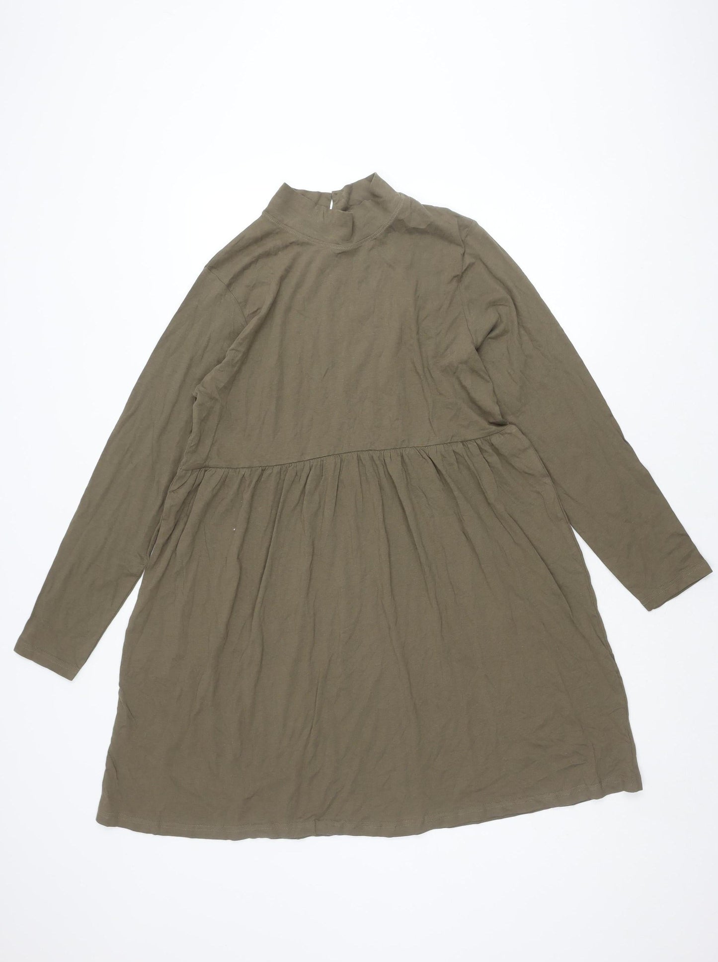 Brave Soul Women's Green XS A-Line Casual Dress