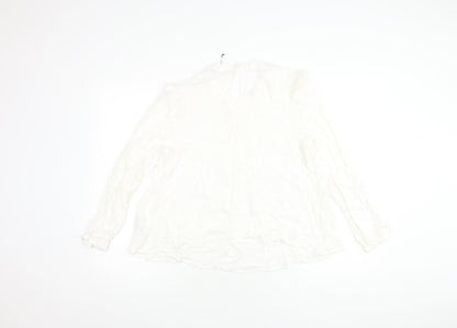 Womens UK Size 14 Marks and Spencer Ivory Basic Blouse