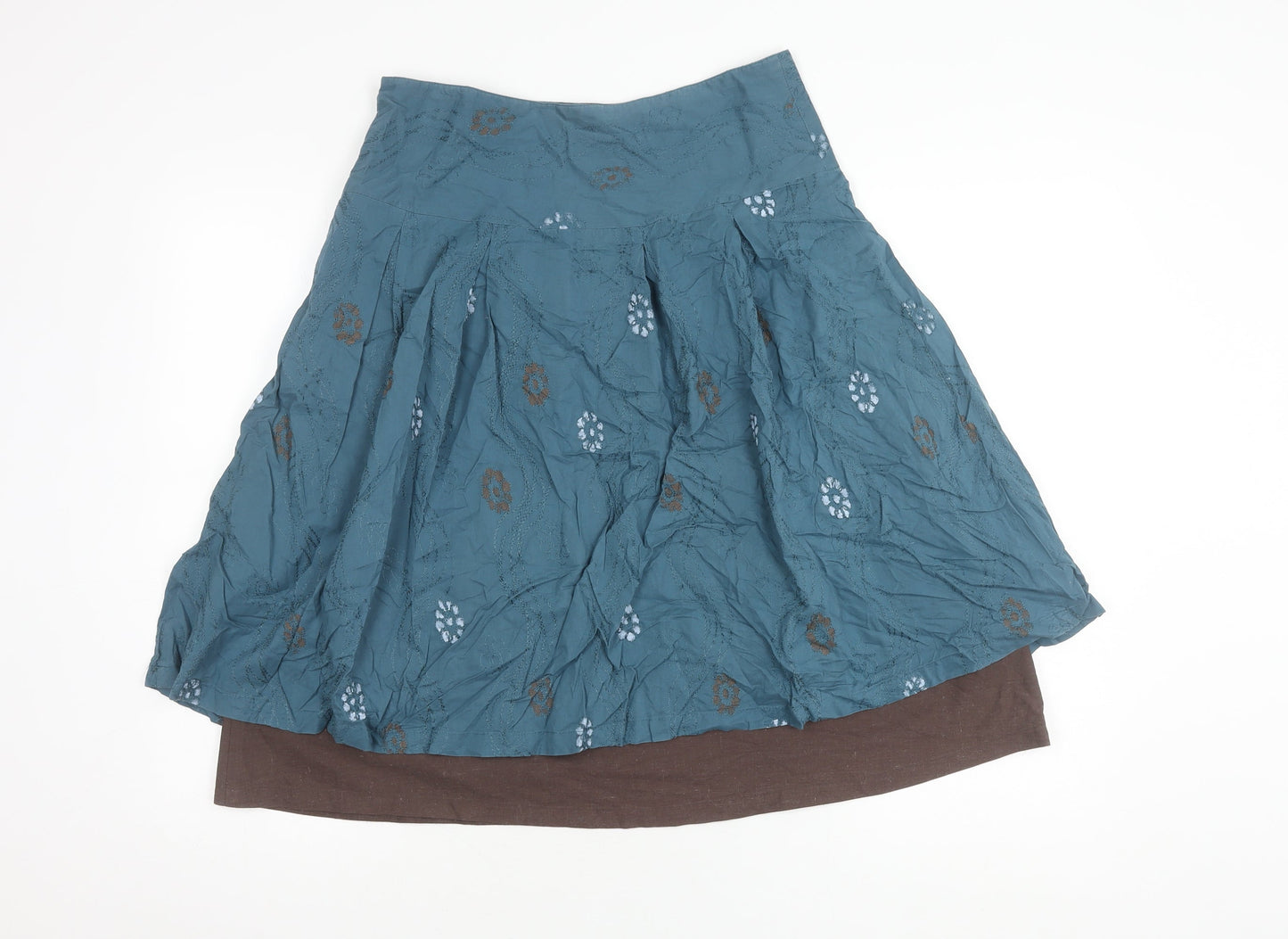 Simple Wish Women's Blue A-Line Skirt Size 12, Elegant