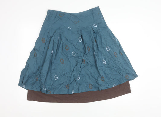 Simple Wish Women's Blue A-Line Skirt Size 12, Elegant