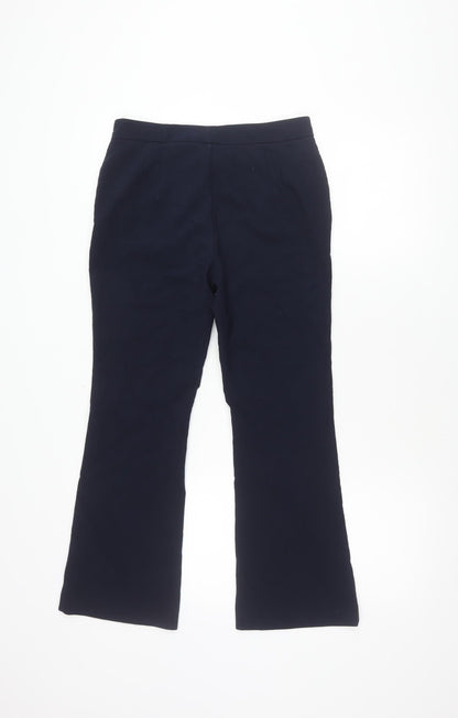 Womens UK Size 8 MNG Regular Fit Casual Blue Trousers