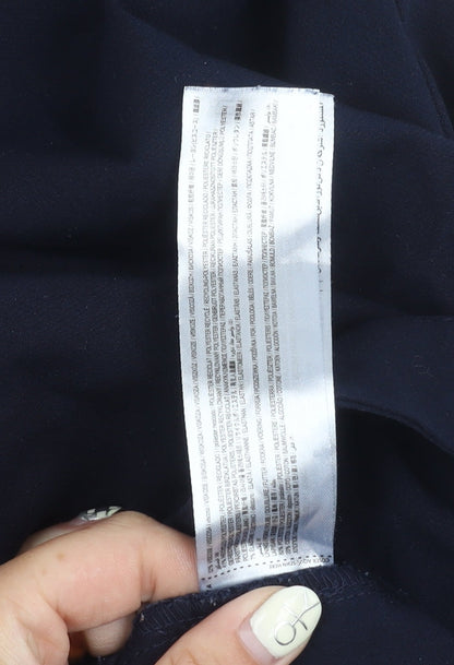 Womens UK Size 8 MNG Regular Fit Casual Blue Trousers