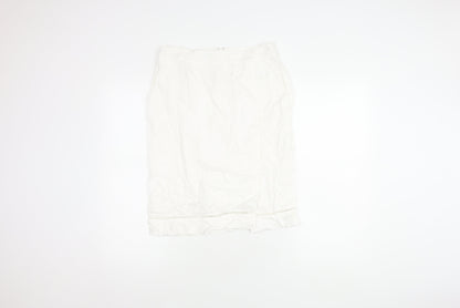 Hobbs Women's White Pencil Skirt in Size 10
