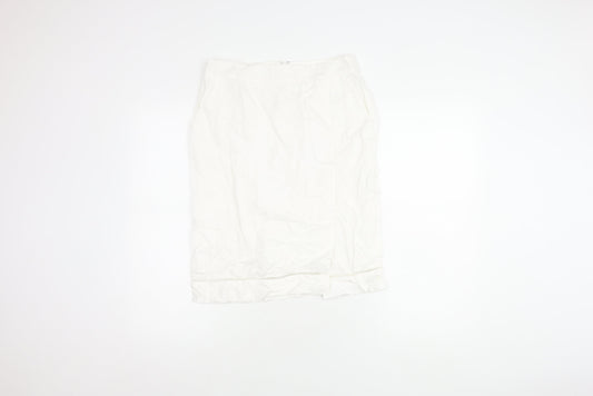 Hobbs Women's White Pencil Skirt in Size 10