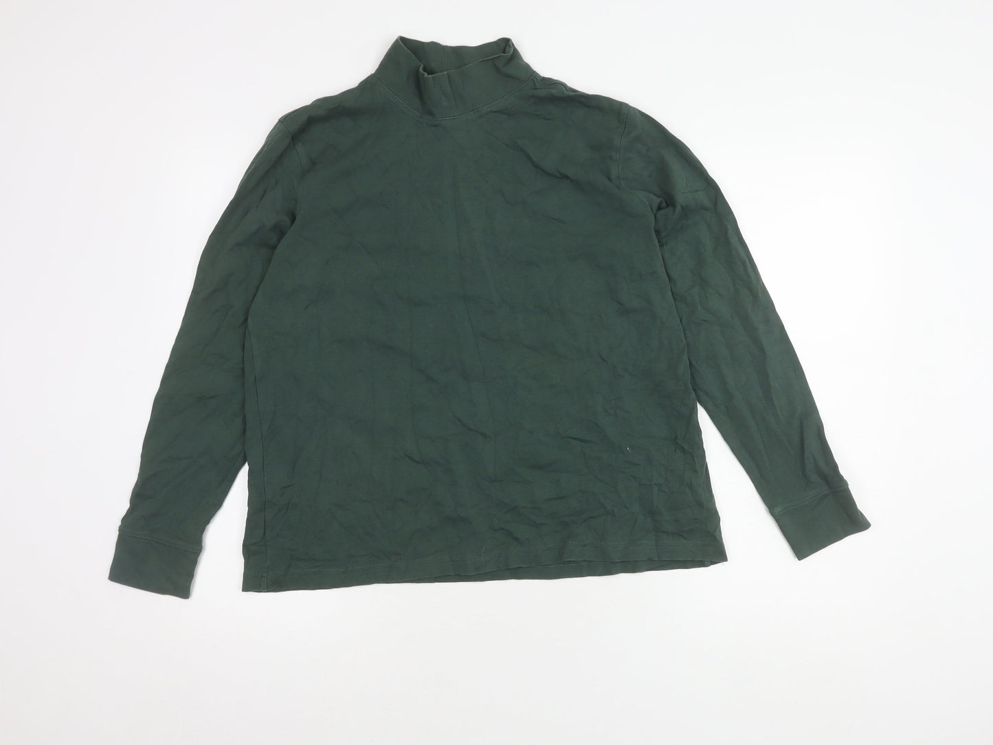 Womens UK Size L Lands' End Green Pullover Jumper