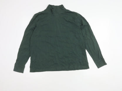 Womens UK Size L Lands' End Green Pullover Jumper