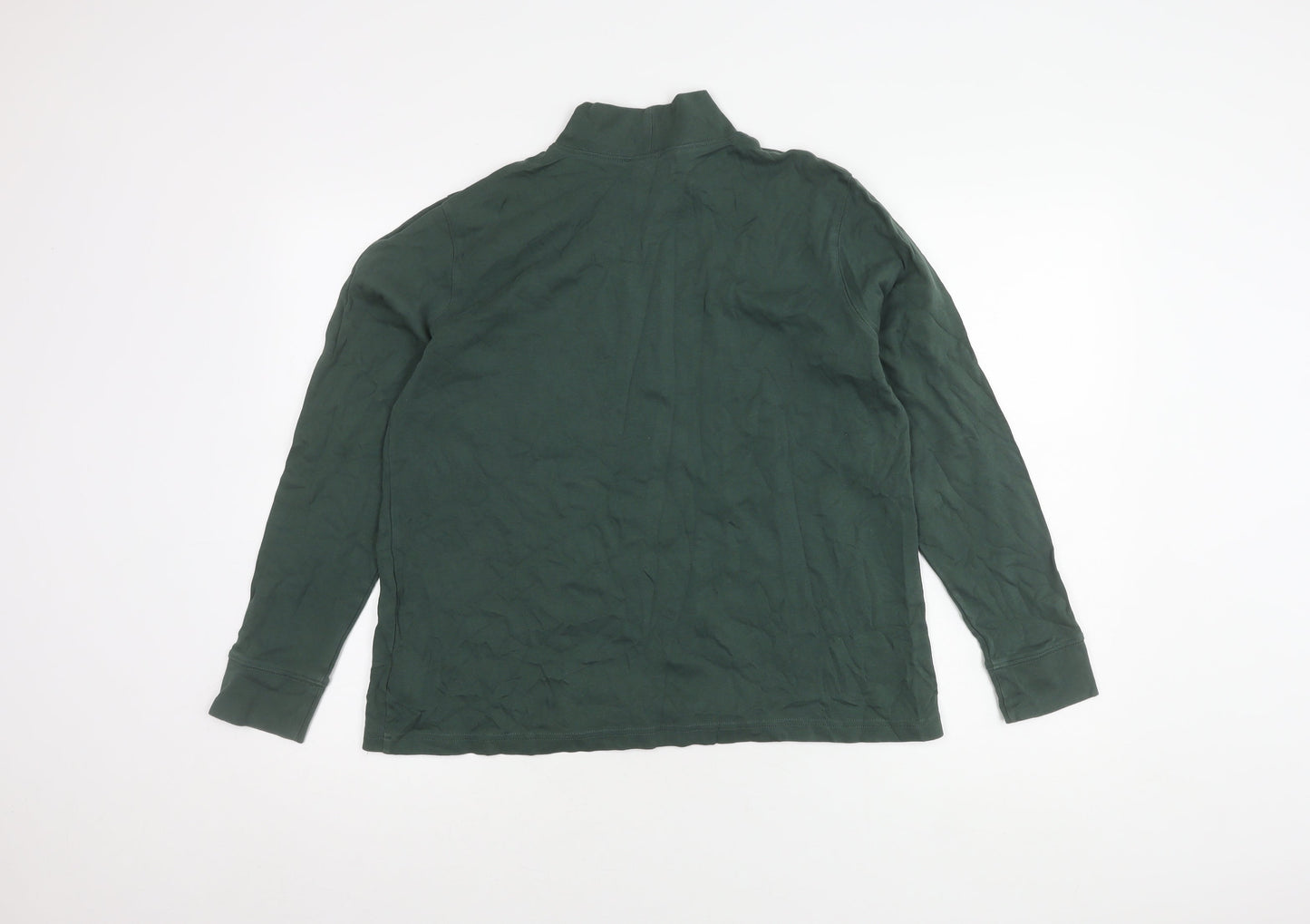 Womens UK Size L Lands' End Green Pullover Jumper