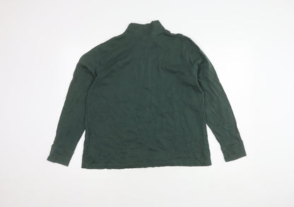 Womens UK Size L Lands' End Green Pullover Jumper