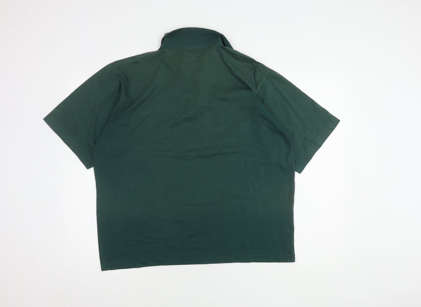Glenmuir Men's Green Polo Shirt L Cotton Cashmere