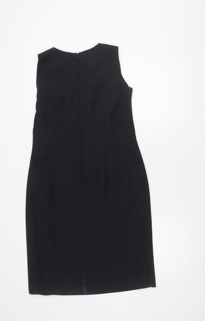 Harrods Women’s Black Sheath Dress, Size 12