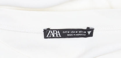 Zara Women's White Dress Size 12