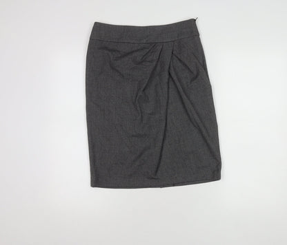 Kaliko Women's Grey Tweed Pencil Skirt Size 8