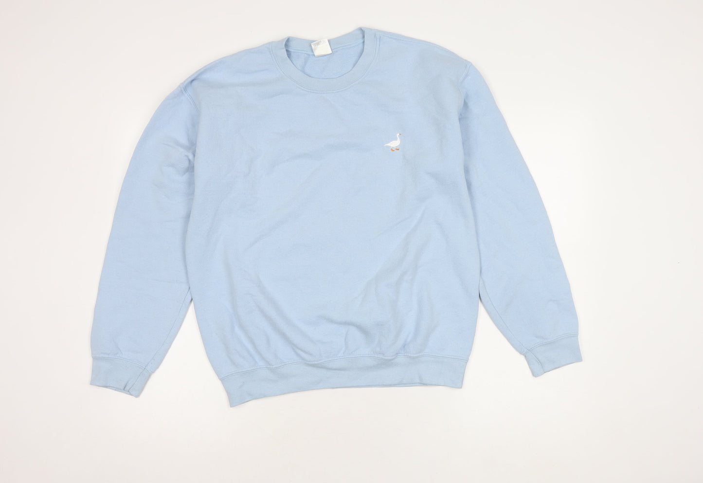G&G Women's Blue Embroidered Pullover Sweatshirt, Medium