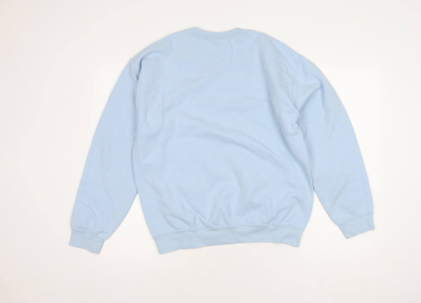 G&G Women's Blue Embroidered Pullover Sweatshirt, Medium