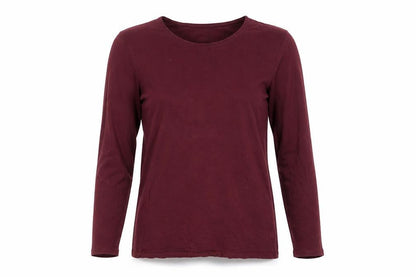 Womens UK Size M Lands' End Red Basic T-Shirt