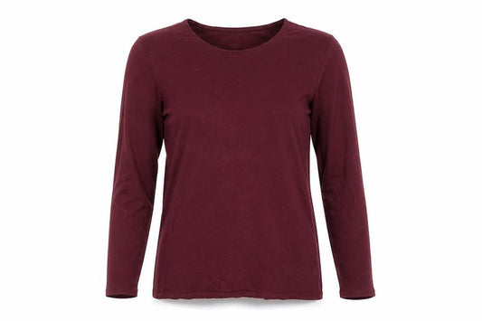 Womens UK Size M Lands' End Red Basic T-Shirt