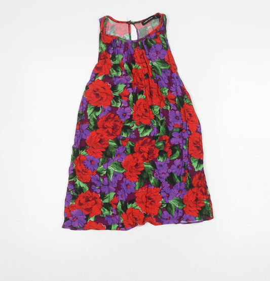 Karen Millen Women's Multicoloured Floral Top Size 8